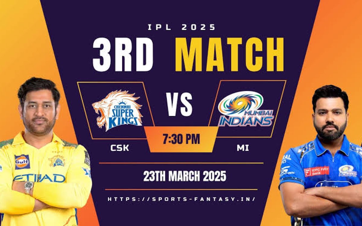 MI vs CSK: Thala vs Hitman – IPL 2025’s Explosive Kickoff on March 23!